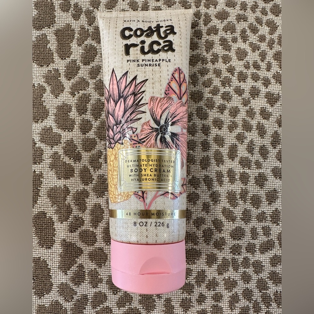 Bath & Body Works BODY CREAM Lotion~Costa Rica Pink Pineapple Sunrise~Full Size!